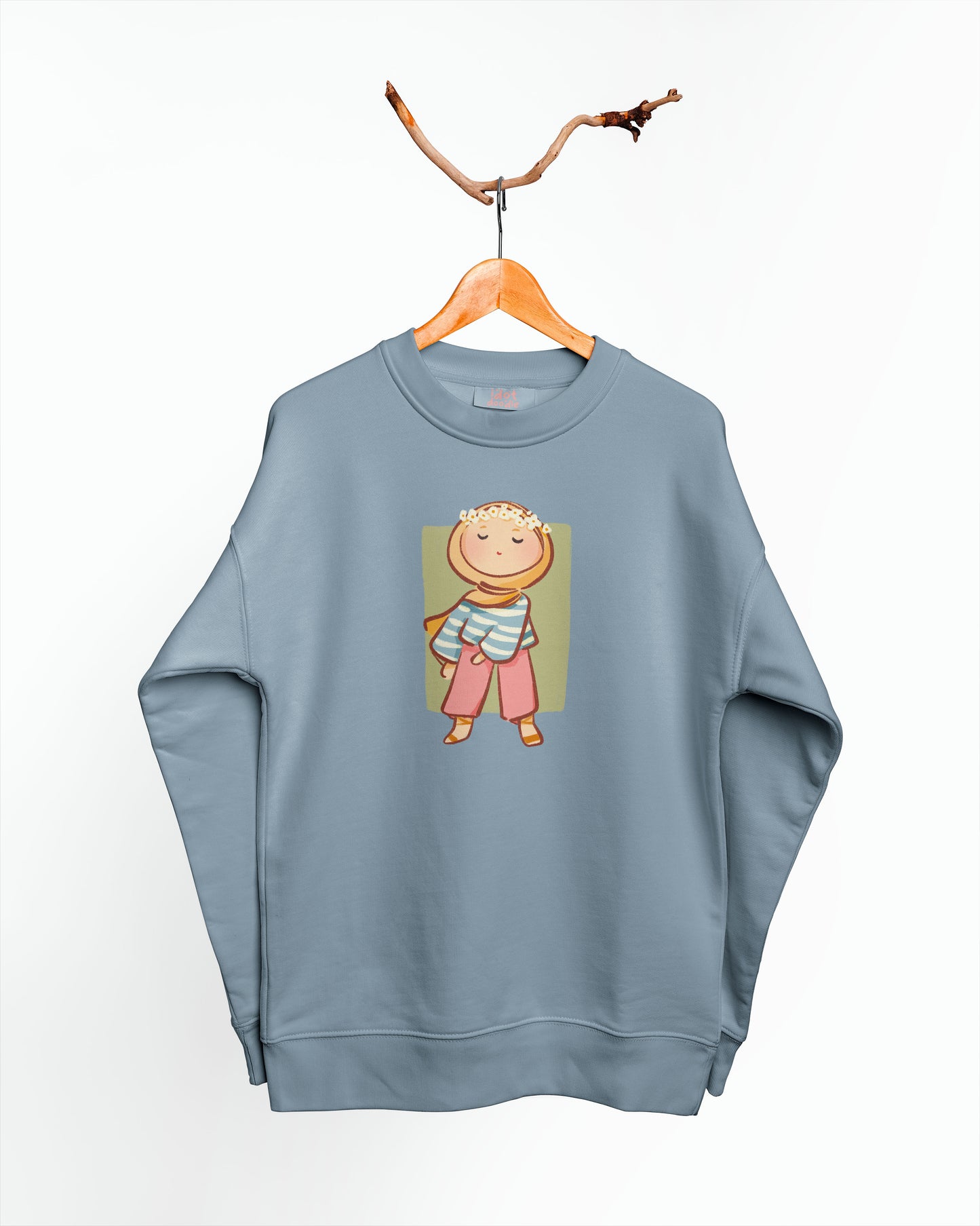 KIDS Sweatshirt - Floral hijabi girl